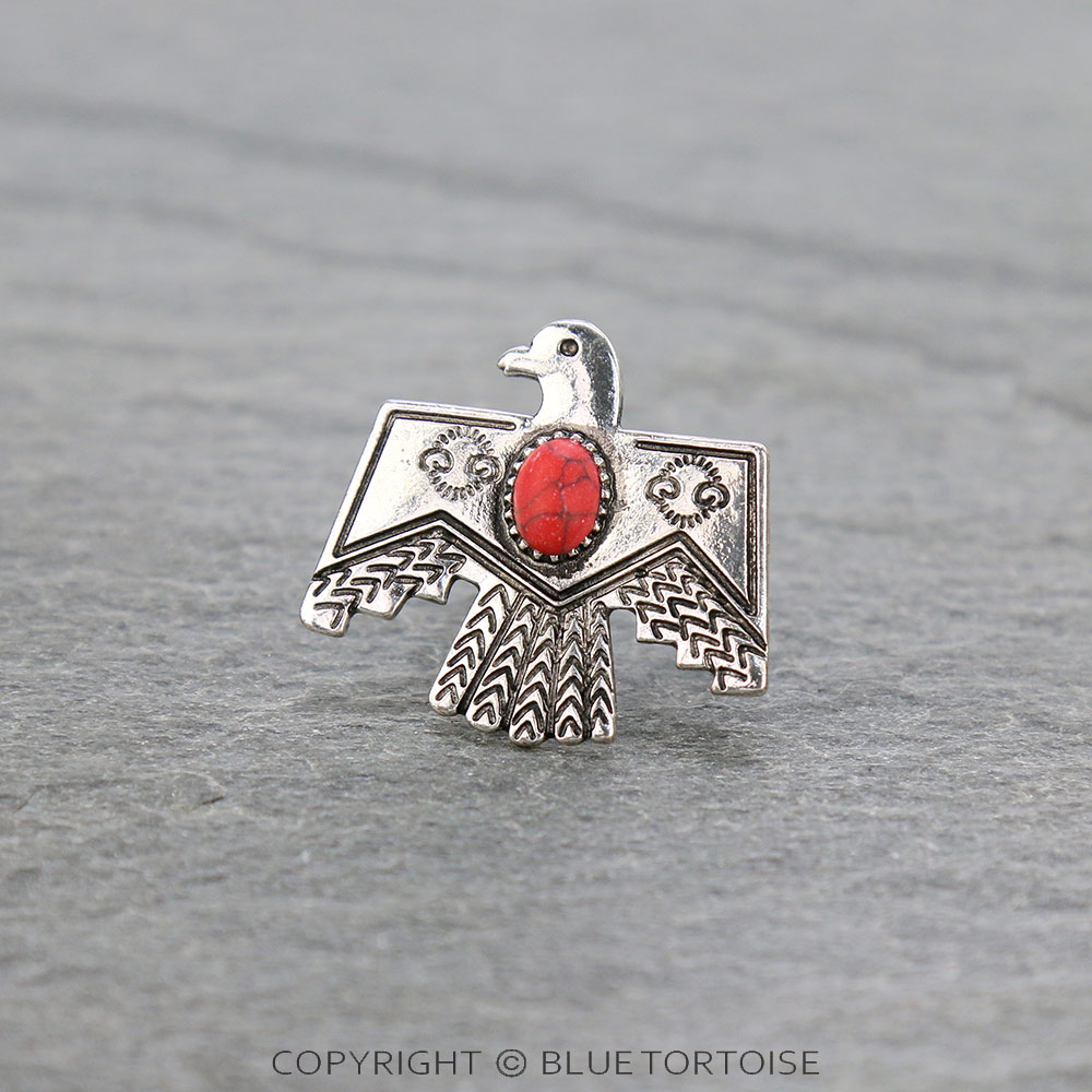 Thunderbird Stone Adjustable Ring/D