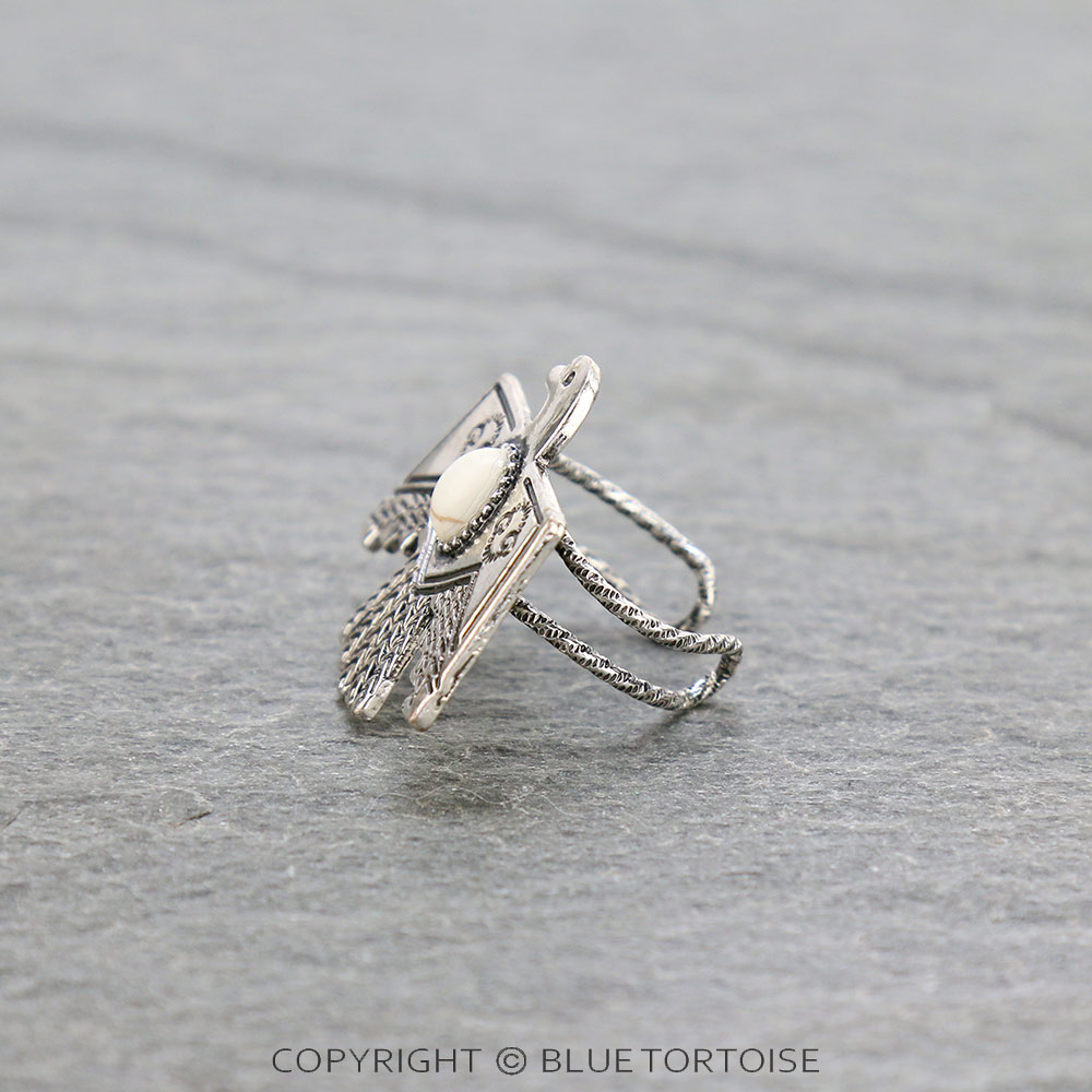 Thunderbird Stone Adjustable Ring/D - Image 2