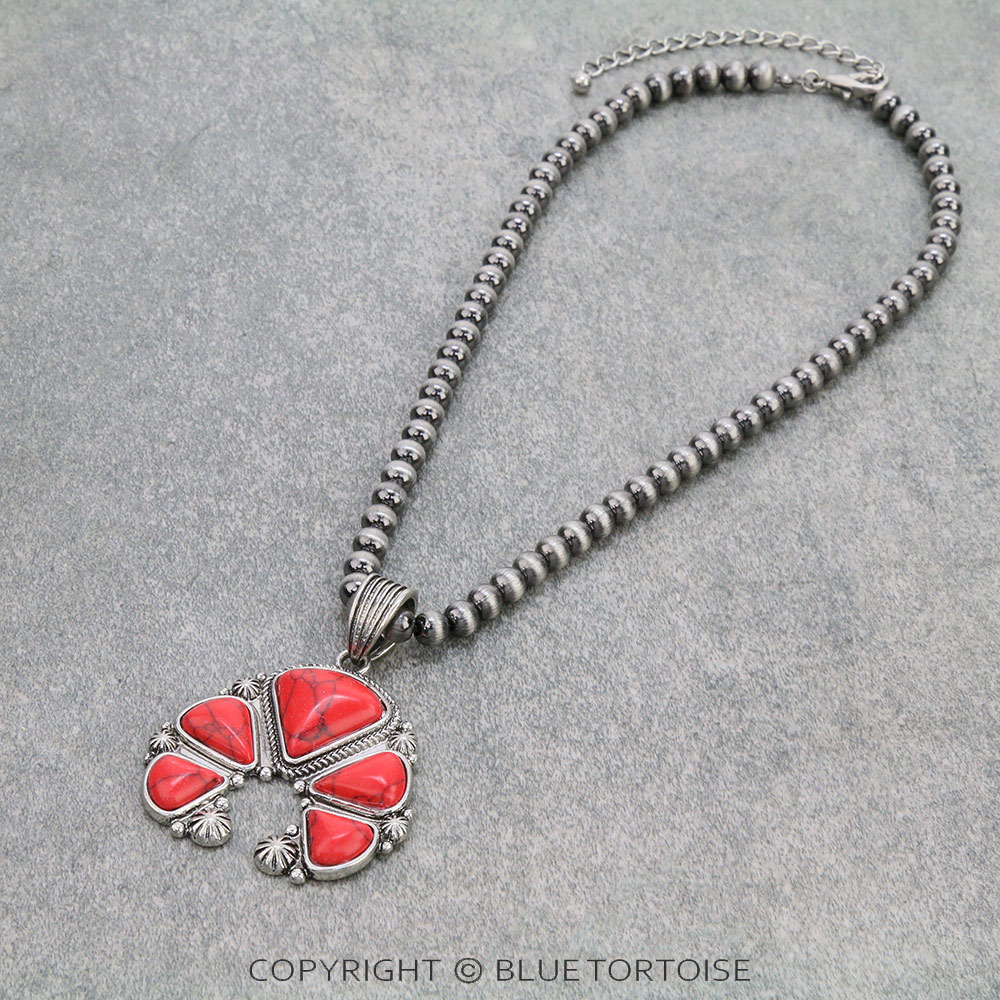Squash Blossom Pendant Necklace