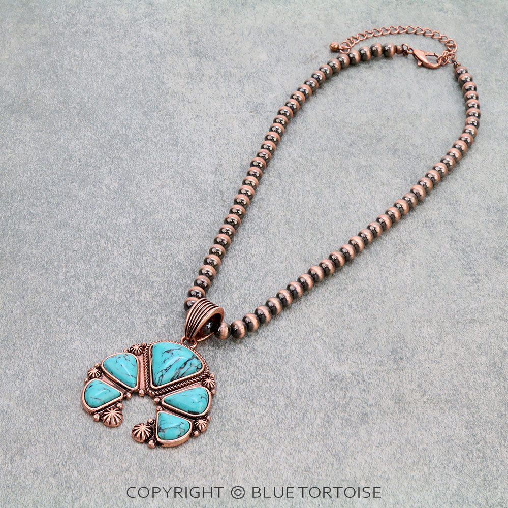 Squash Blossom Pendant Necklace