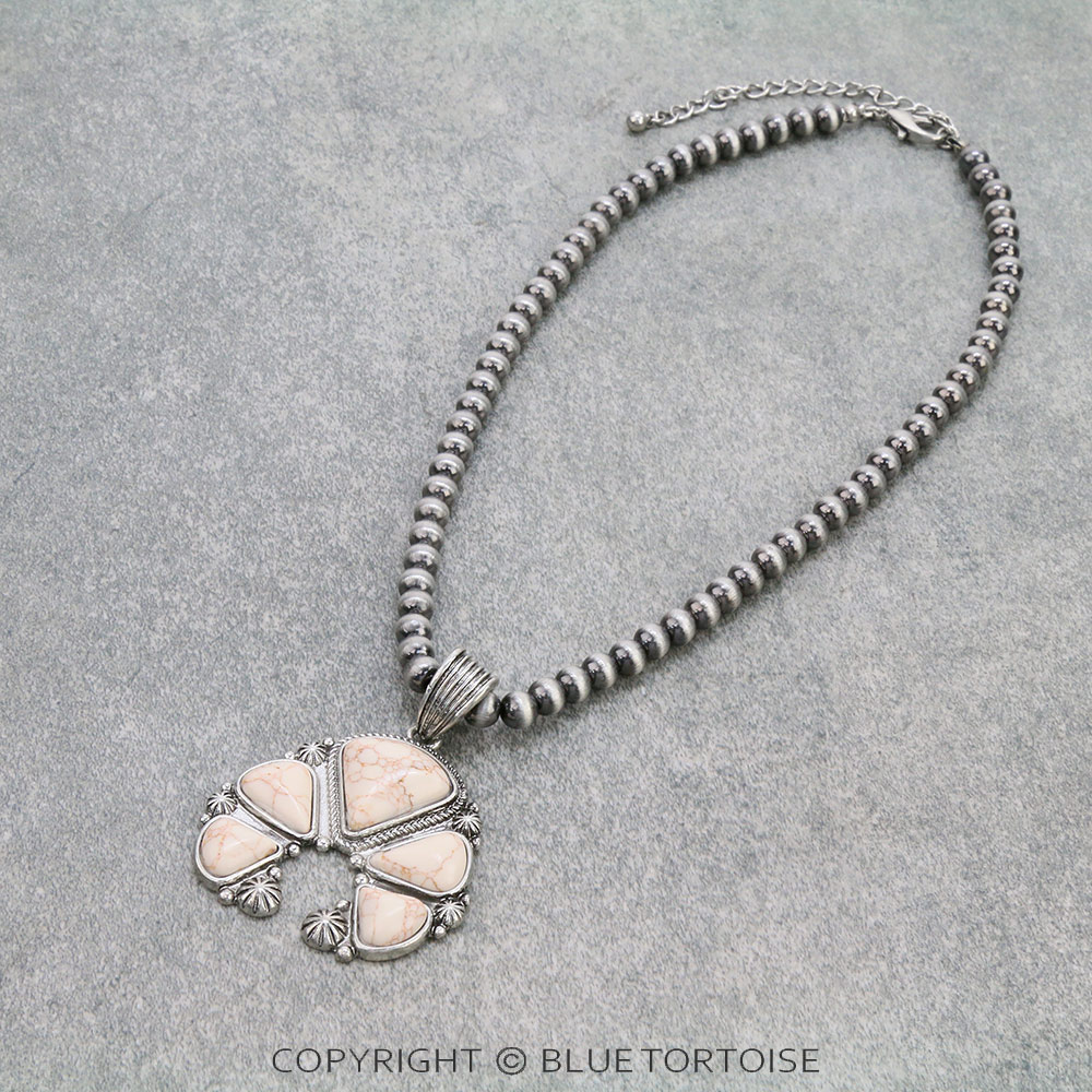 Squash Blossom Pendant Necklace