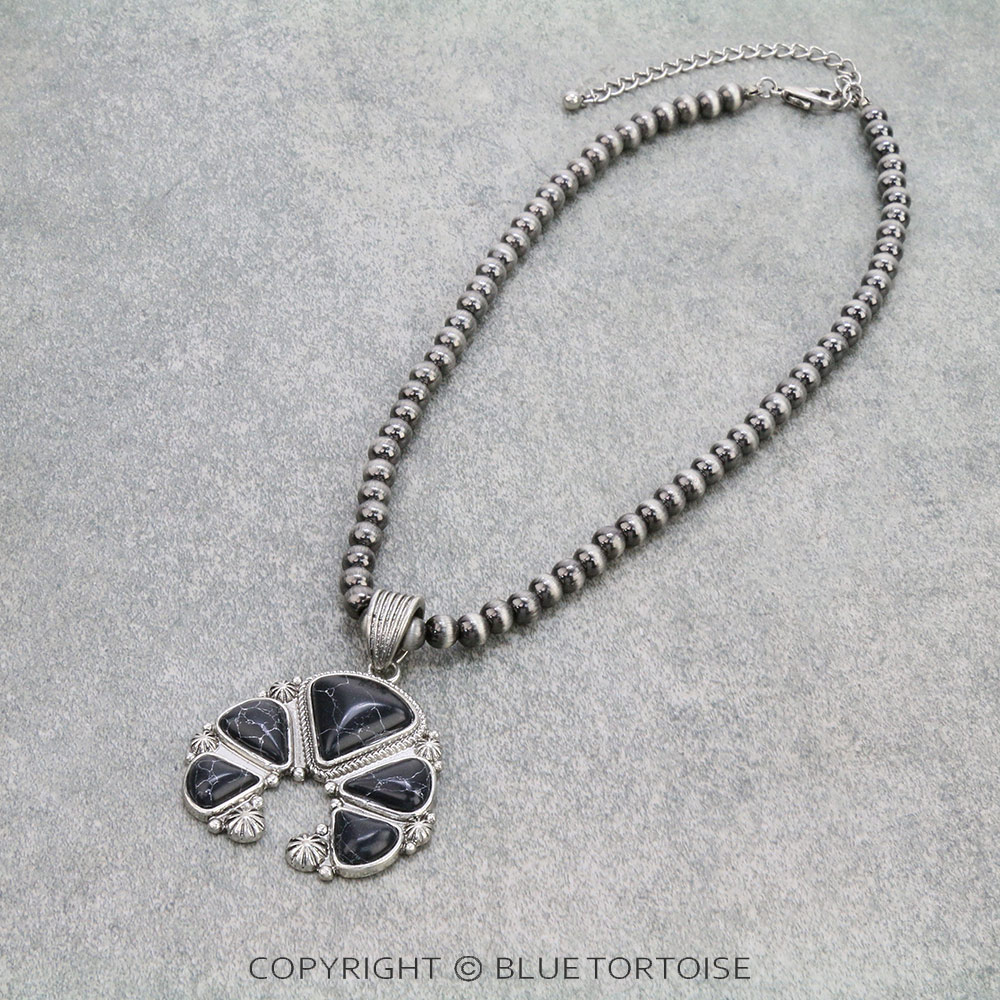Squash Blossom Pendant Necklace