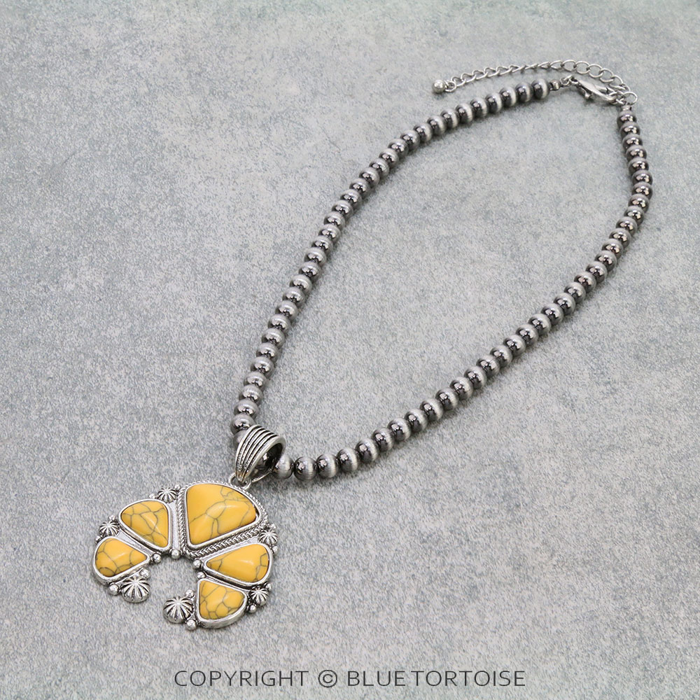 Squash Blossom Pendant Necklace