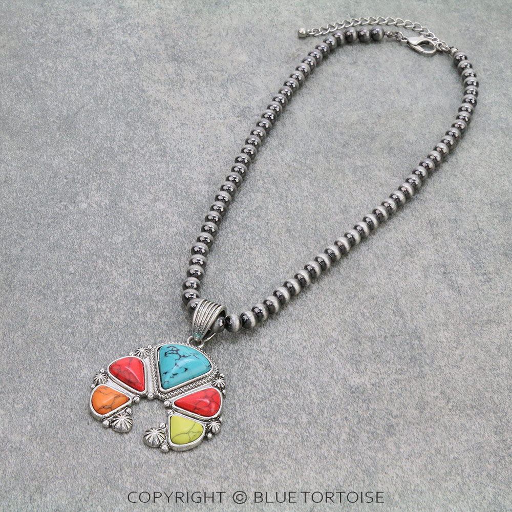 Squash Blossom Pendant Necklace