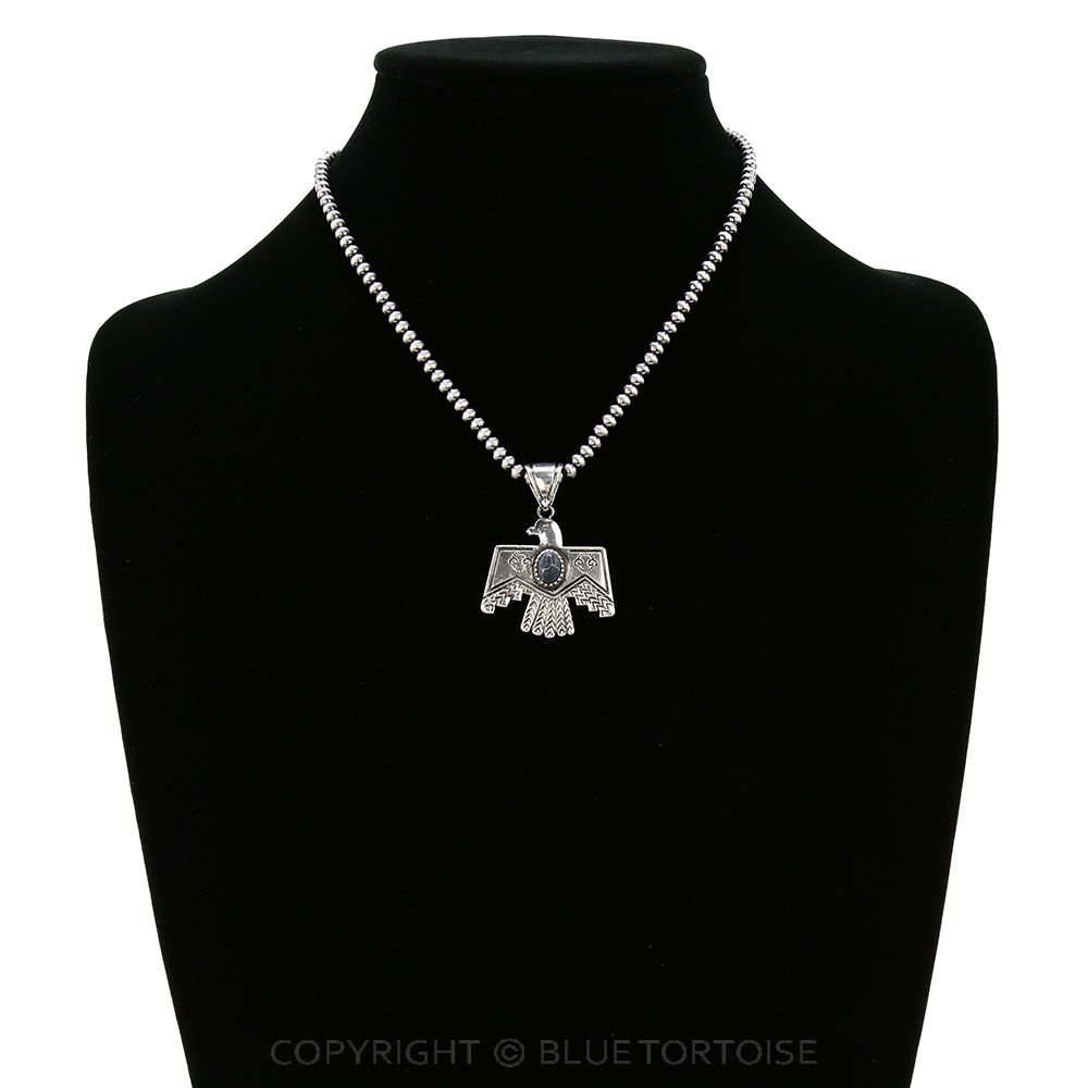 Western Thunderbird Stone Pendant Necklace - Image 2