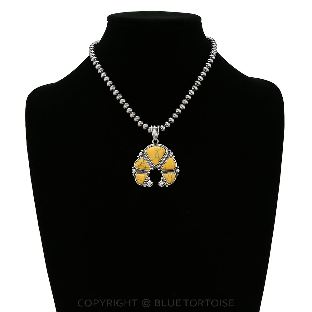 Squash Blossom Pendant Necklace - Image 2