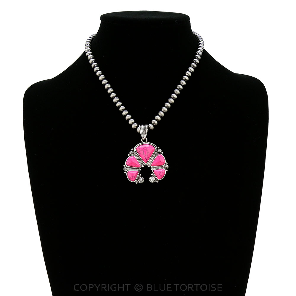Squash Blossom Pendant Necklace - Image 2