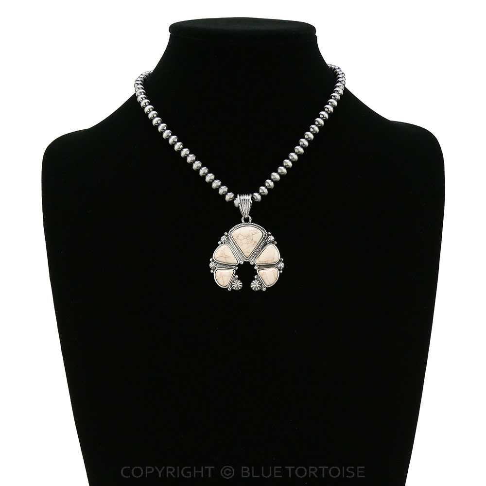 Squash Blossom Pendant Necklace - Image 2