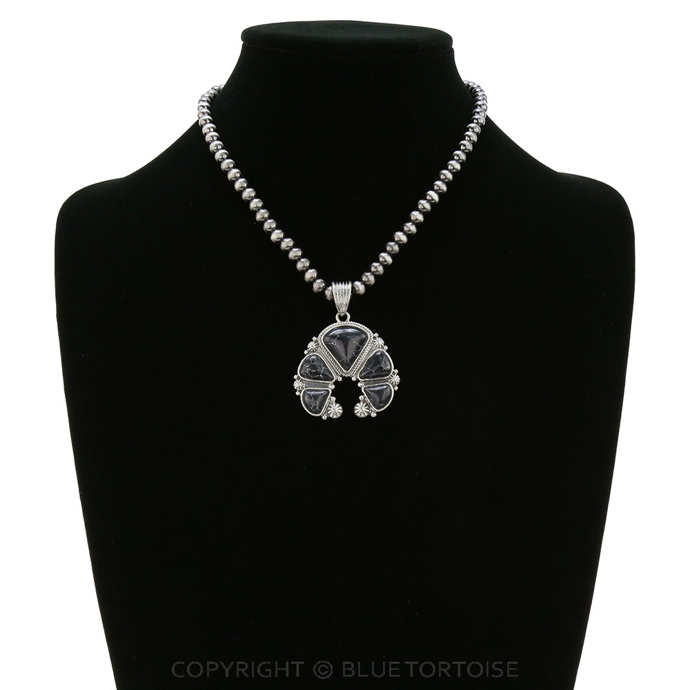 Squash Blossom Pendant Necklace - Image 2