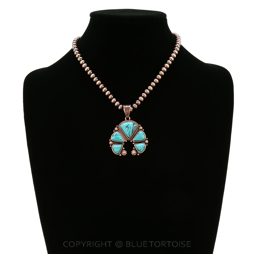 Squash Blossom Pendant Necklace - Image 2