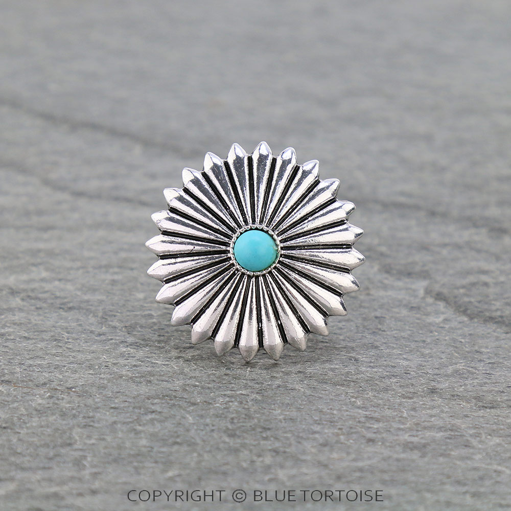 Western Concho Cuff Ring