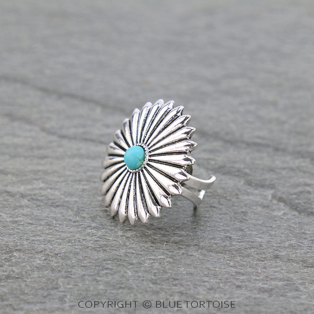 Western Concho Cuff Ring - Image 2
