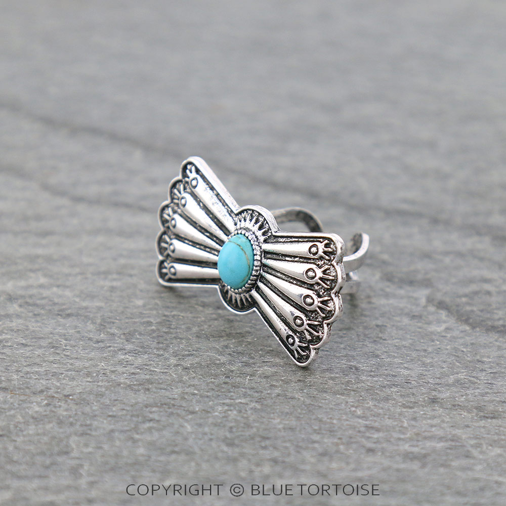 Western Concho Cuff Ring - Image 3
