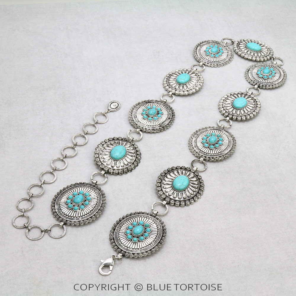 Western Concho with Stone Belt - Image 3