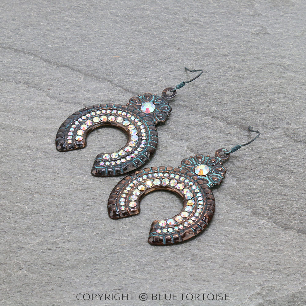Large Squash Blossom Dangle Earrings