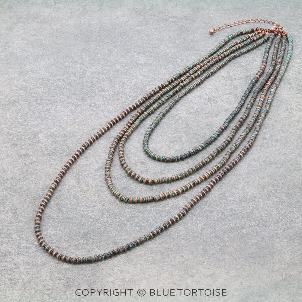 Multi Layered Navajo Style Bead Necklace