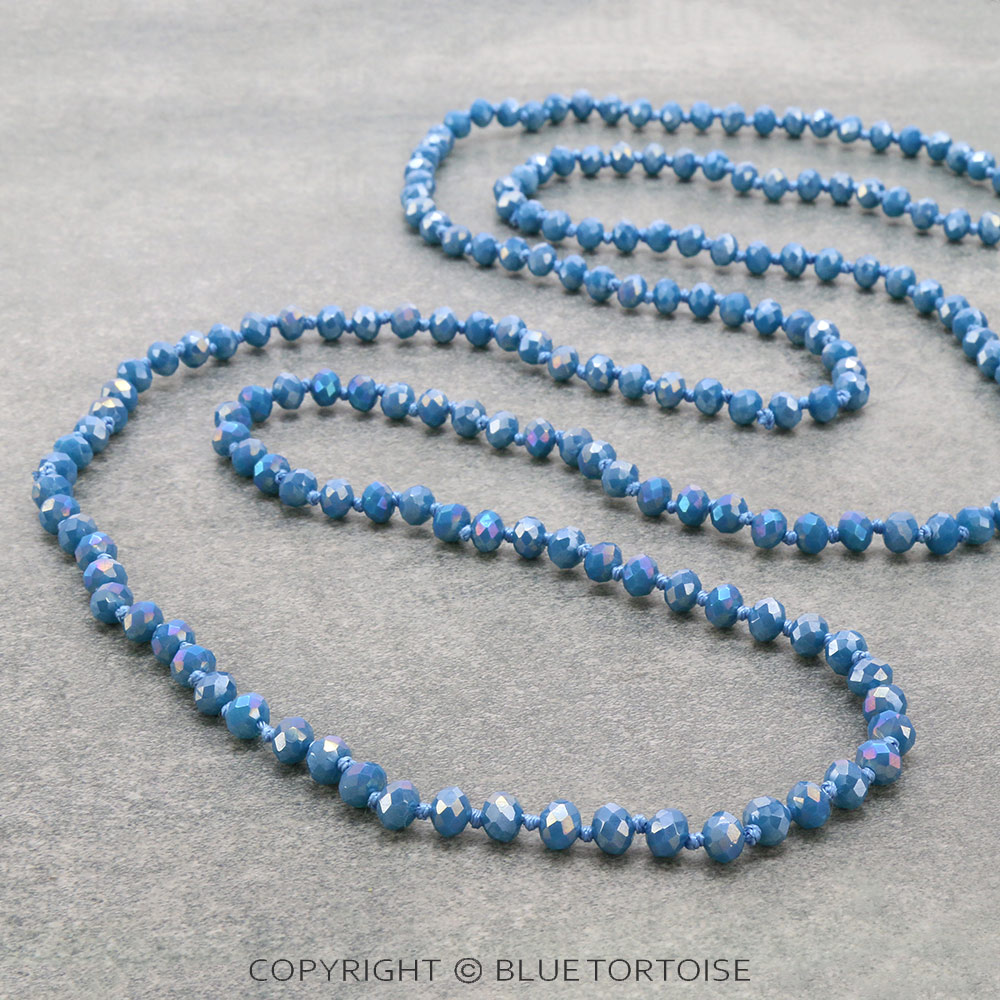 60" Endless Crystal Bead Necklace