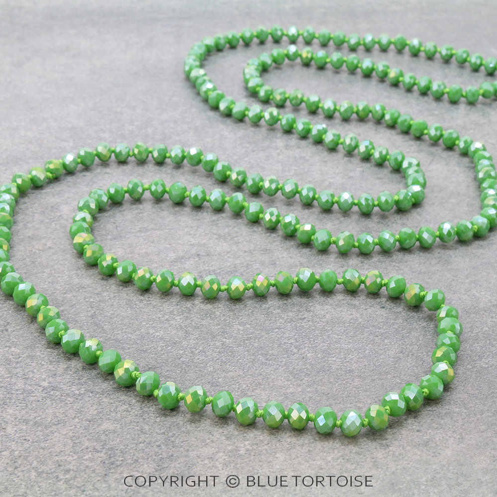 60" Endless Crystal Bead Necklace