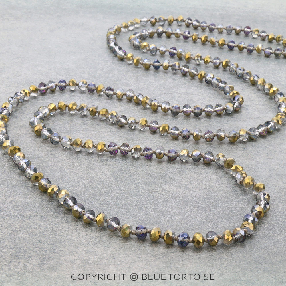 60" Endless Crystal Bead Necklace