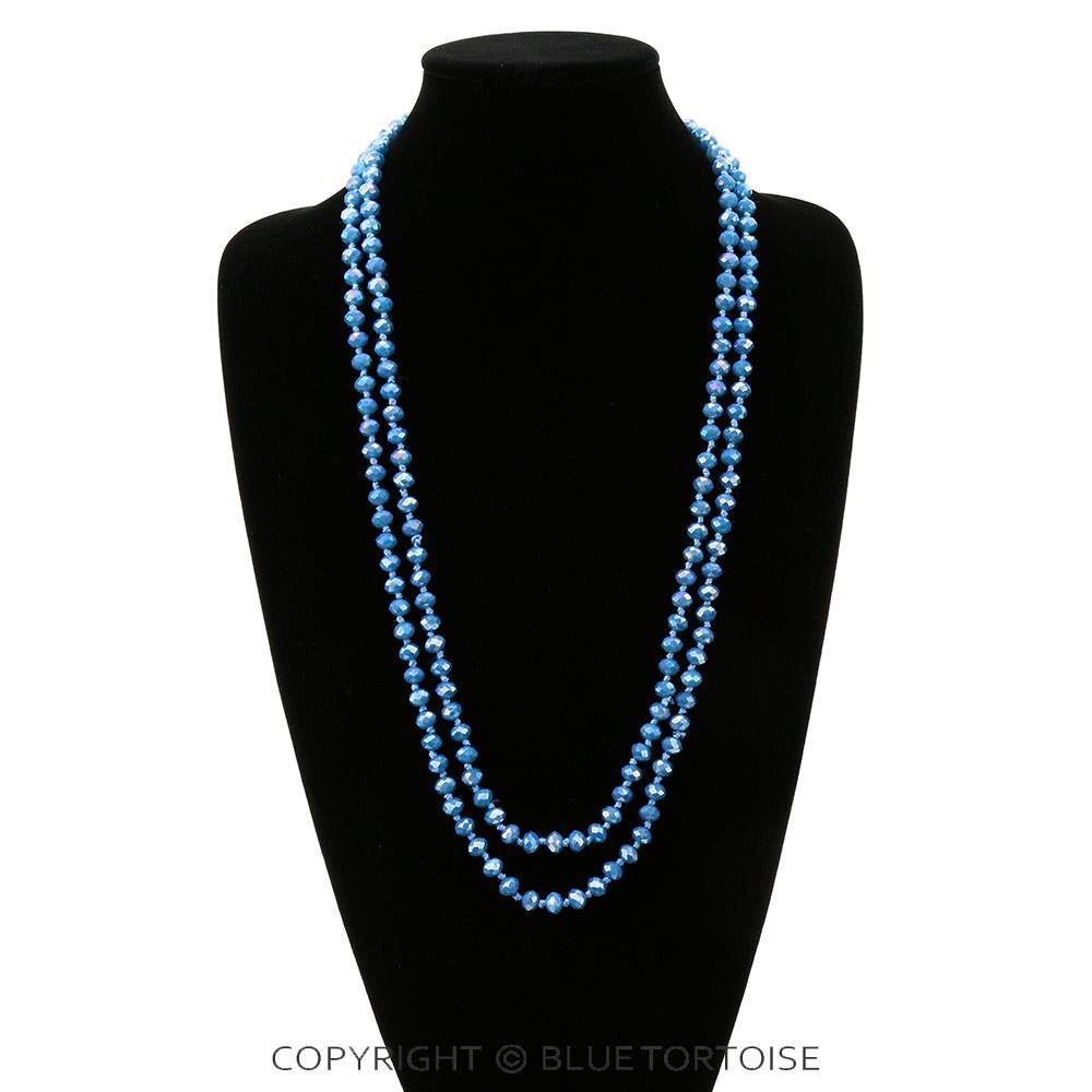 60" Endless Crystal Bead Necklace - Image 2