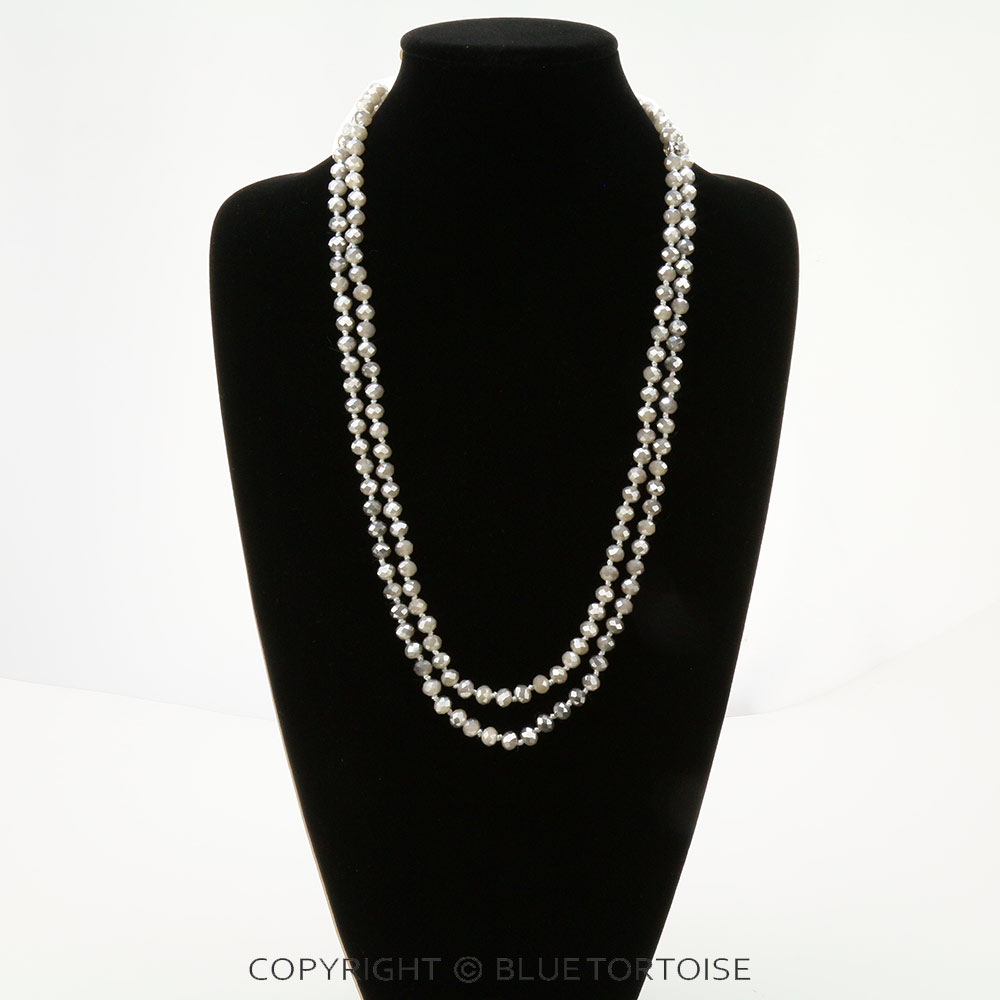 60" Endless Crystal Bead Necklace - Image 2