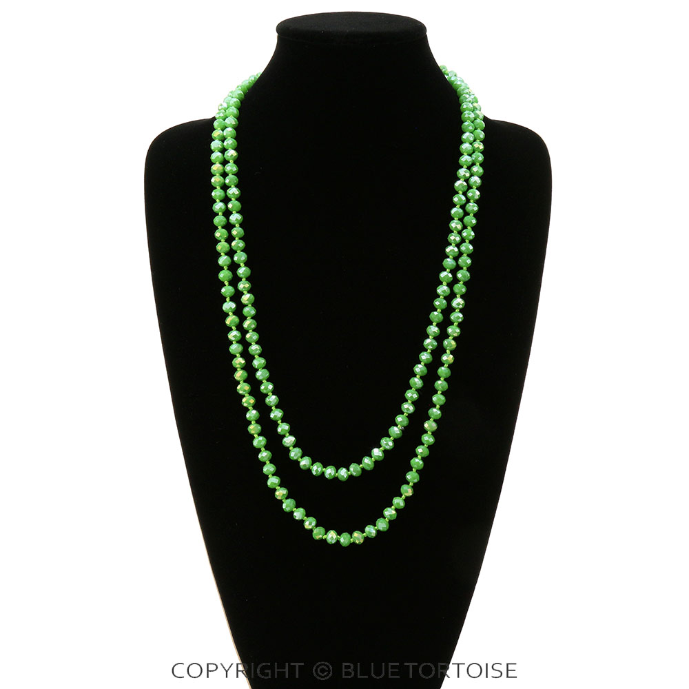 60" Endless Crystal Bead Necklace - Image 2
