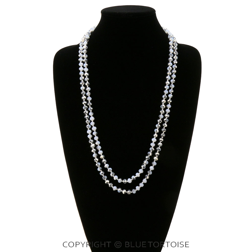 60" Endless Crystal Bead Necklace - Image 2