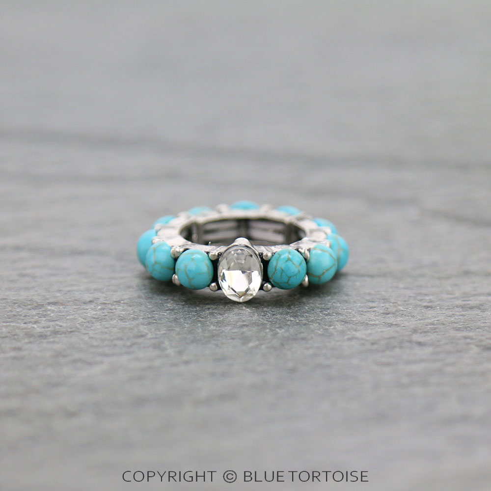Round Stone Stretch Ring