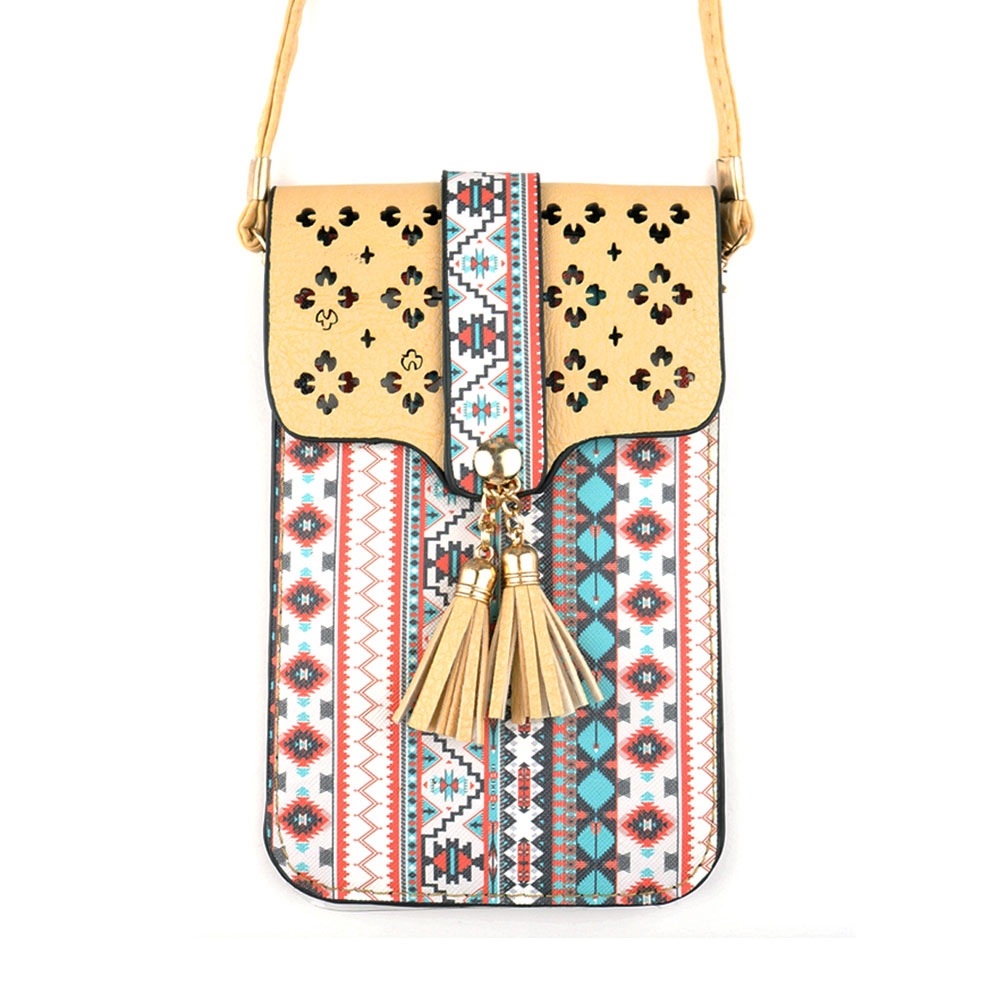 Aztec Crossbody Cellphone Bag