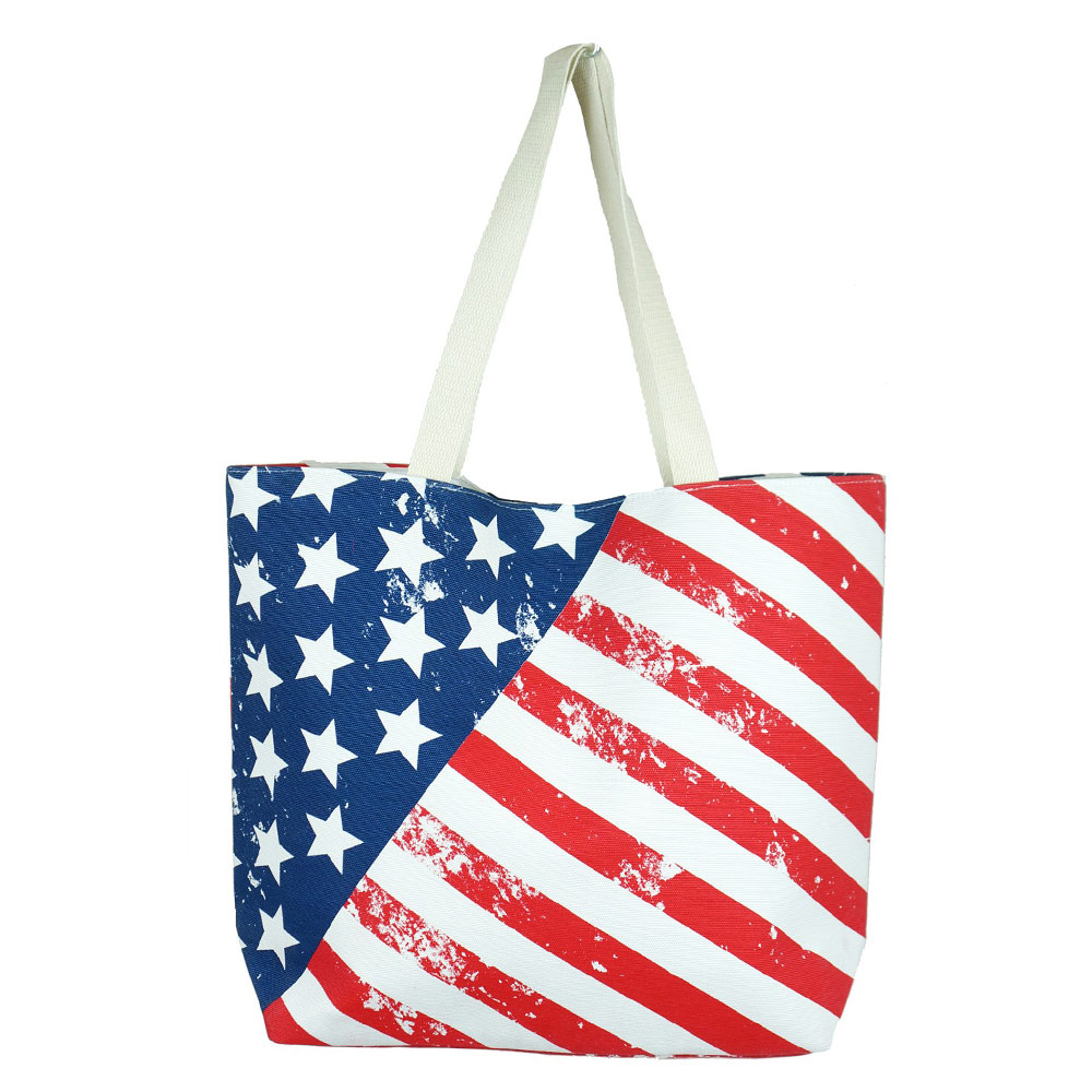 American Flag Beach Bag