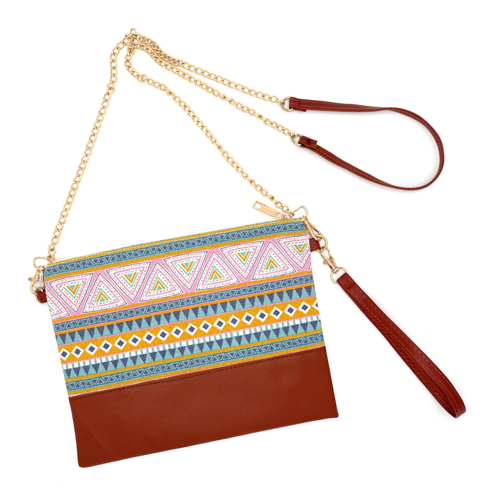 Aztec Crossbody & Wristlet Bag