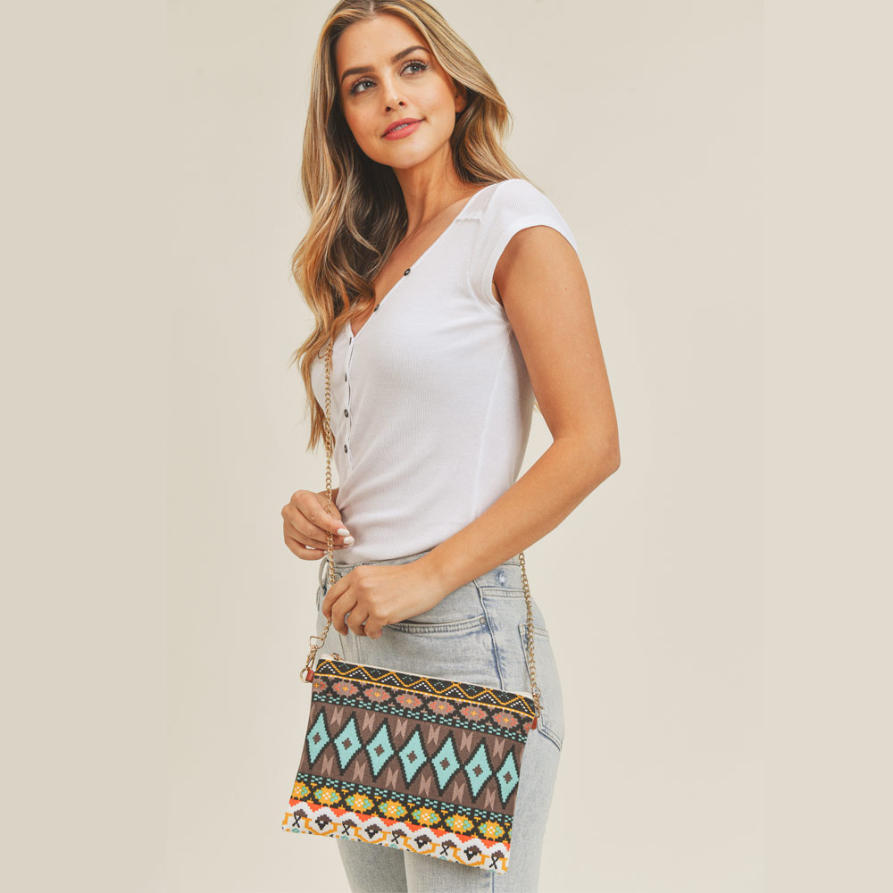 Aztec Crossbody & Wristlet Bag - Image 2