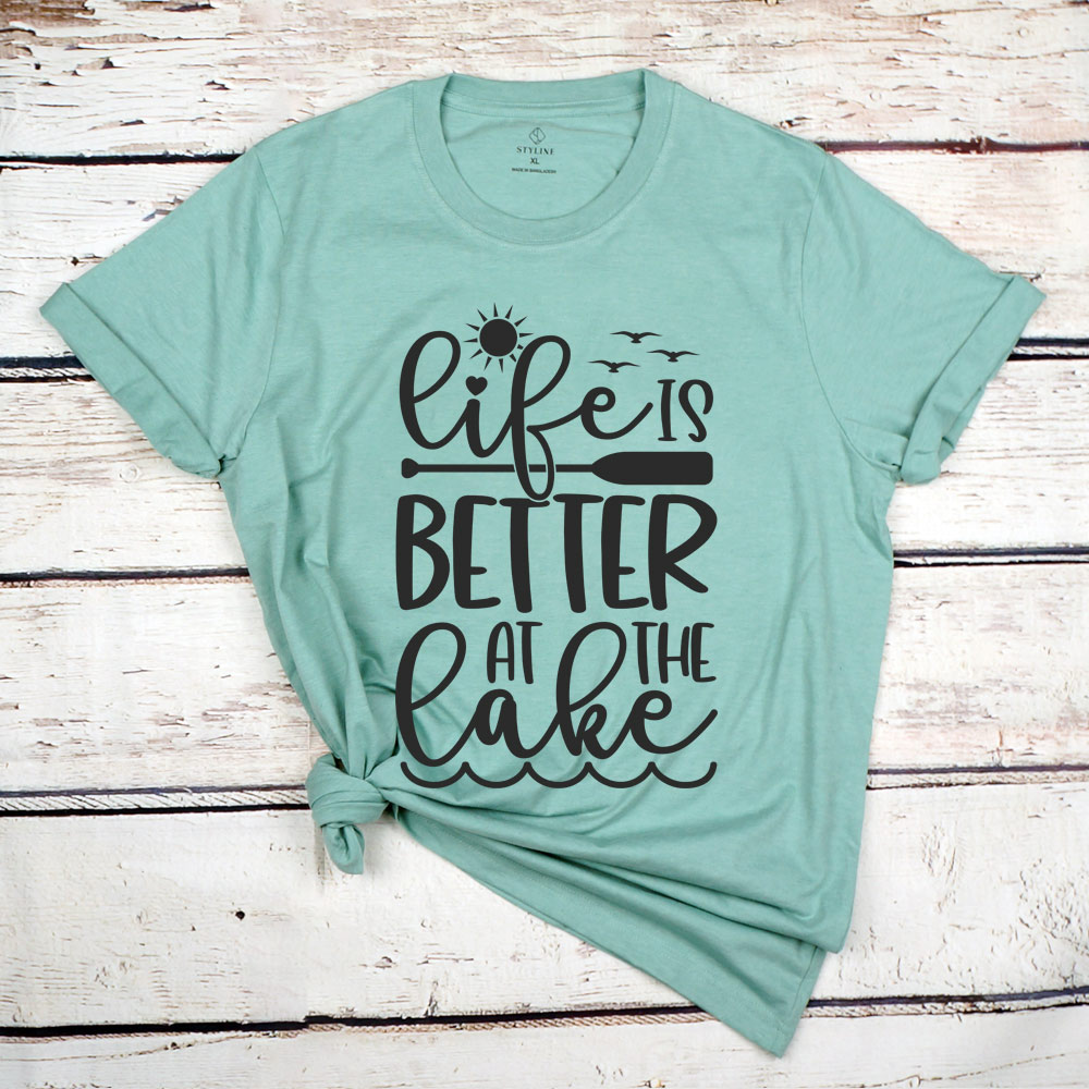 "LIFE IS BETTER AT THE LAKE" Graphic Tee (6pcs)