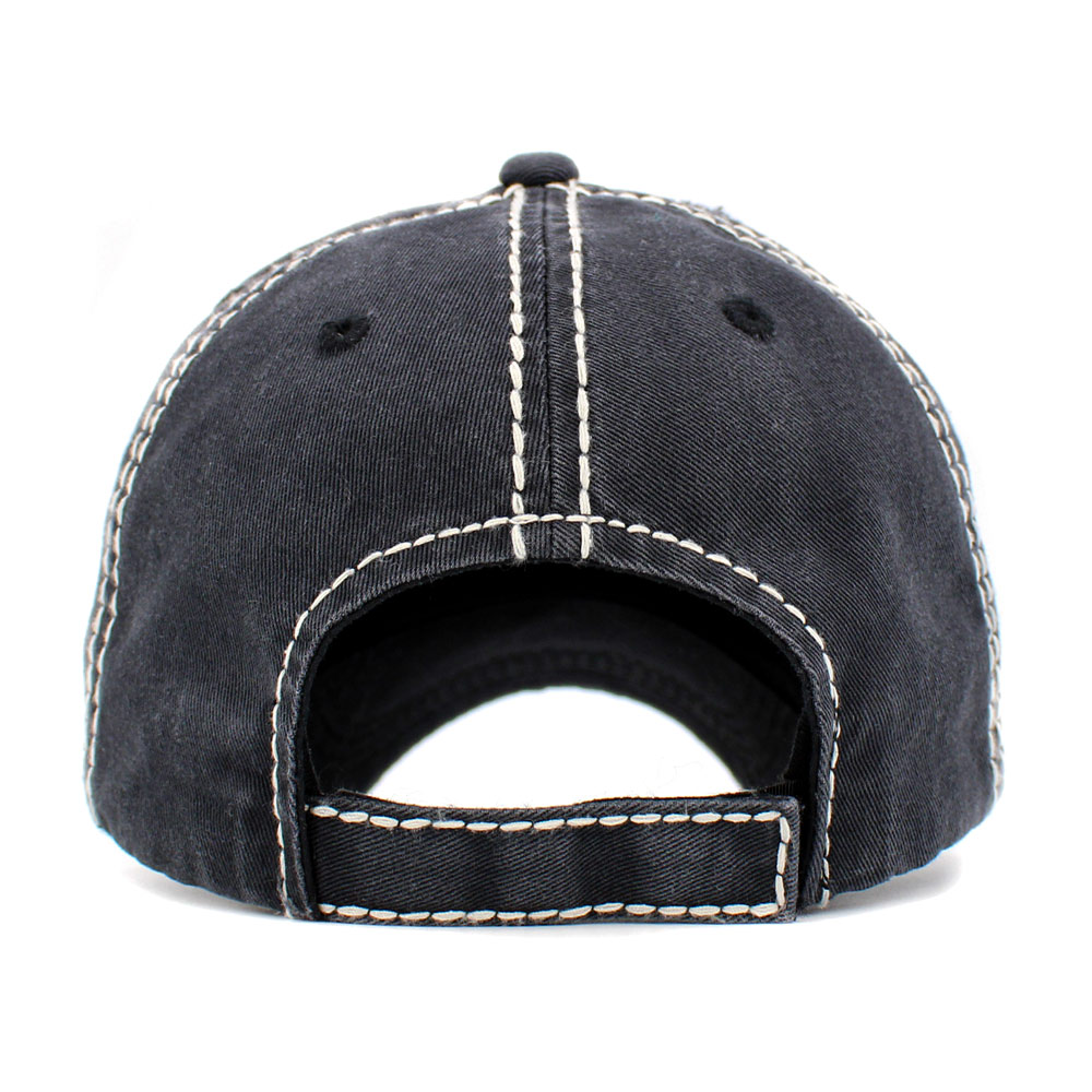 "Sunshine and Whiskey" Washed Vintage Ballcap - Image 3