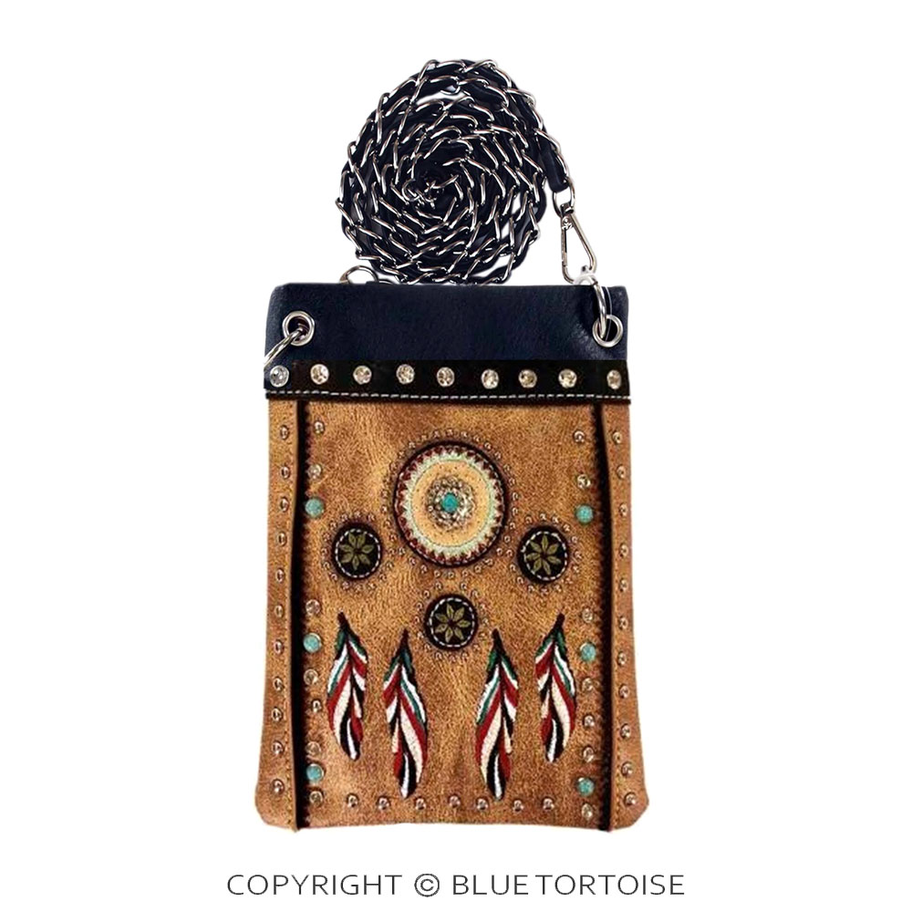 Western Design with Faux Leather Crossbody Bag