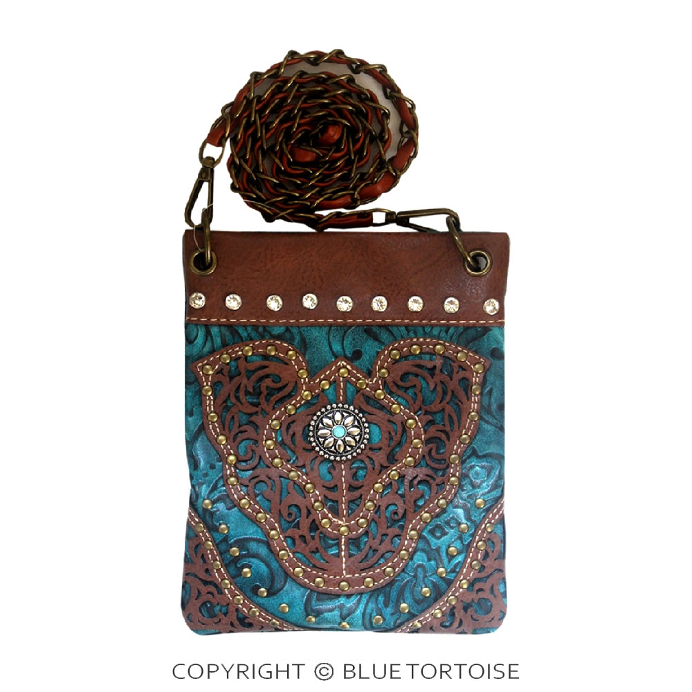Western Design with Faux Leather Crossbody Bag