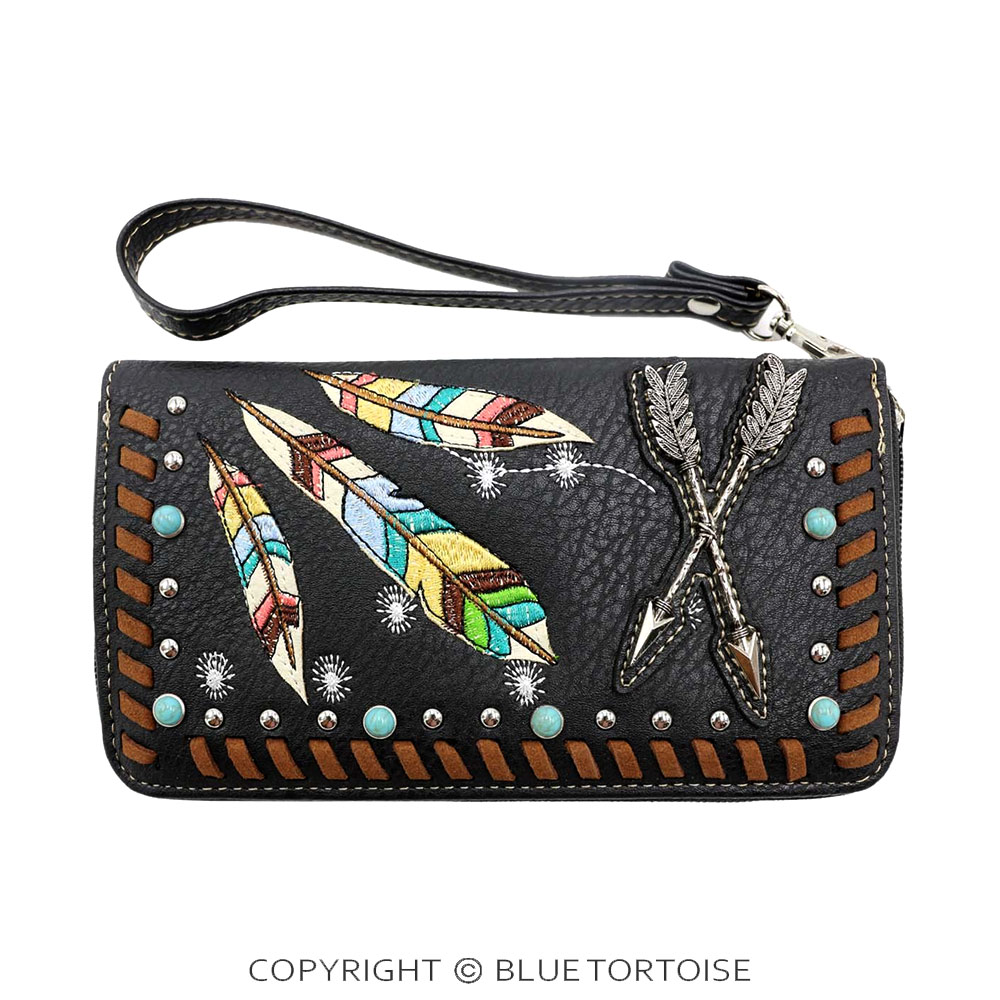Western Arrow and Feather Wallet