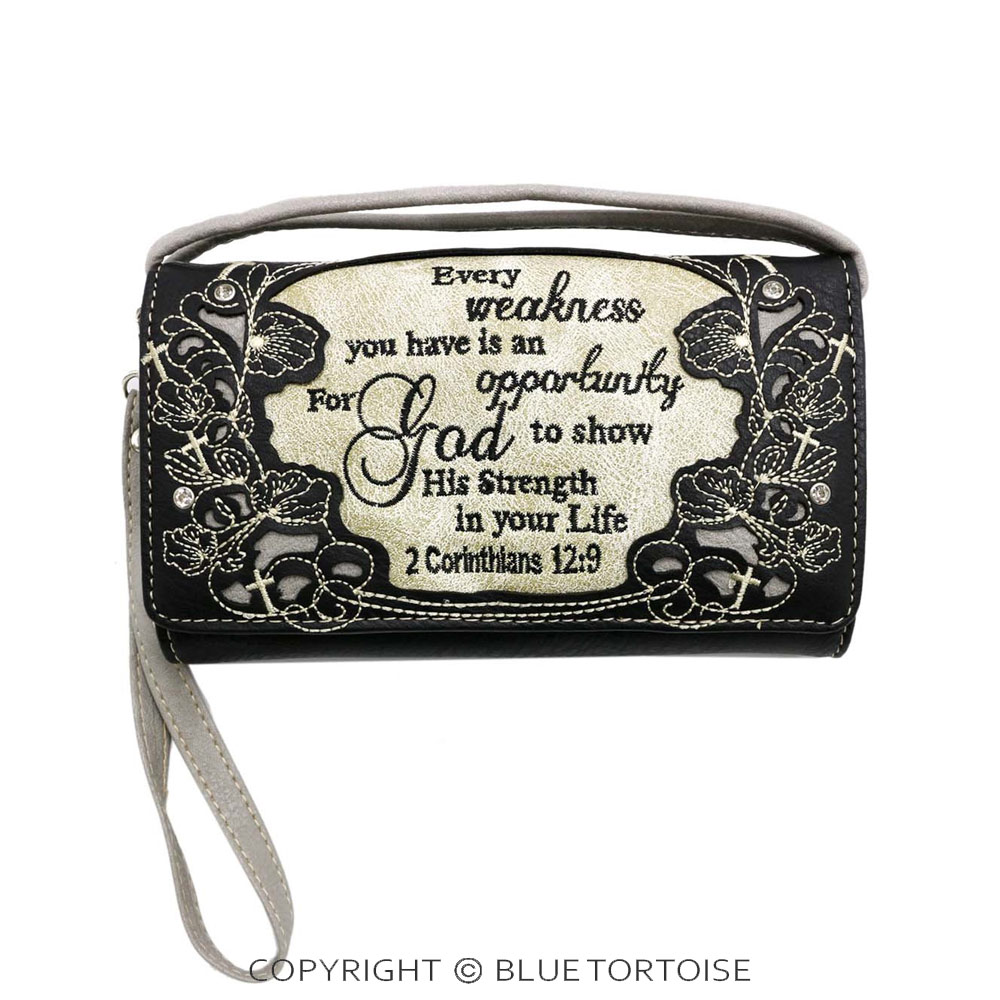 Bible verse "2 Corinthians 12:9" Wallet