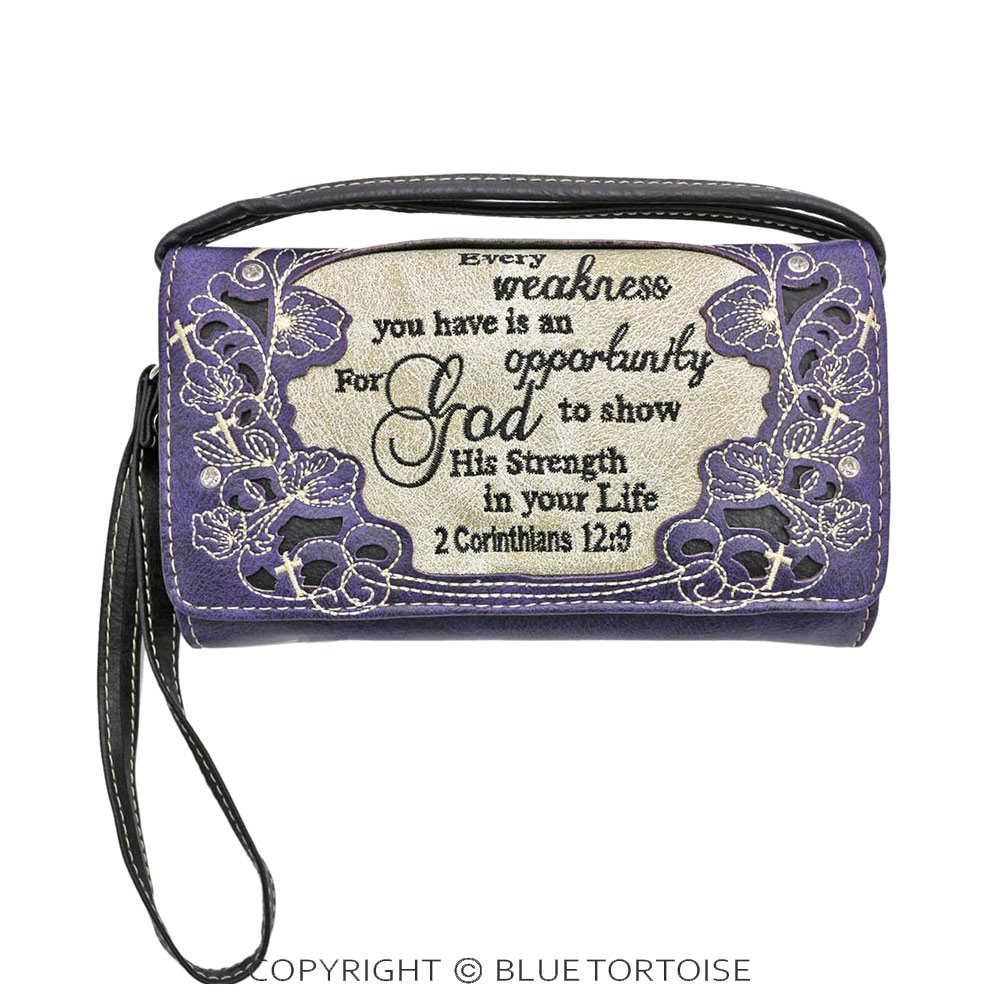 Bible verse "2 Corinthians 12:9" Wallet