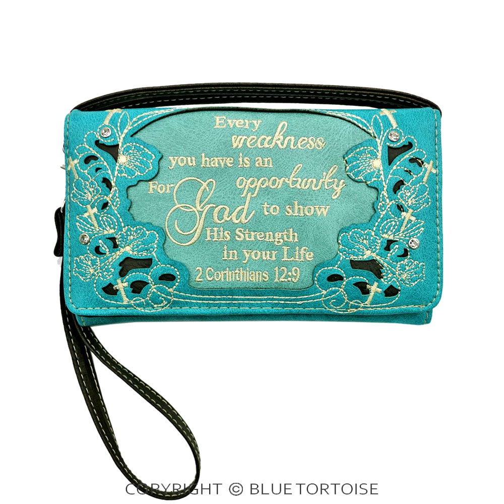 Bible verse "2 Corinthians 12:9" Wallet