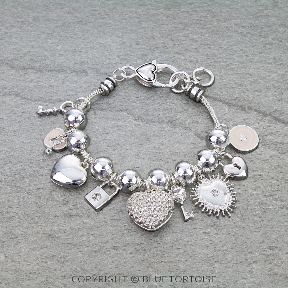 Fashion Multi Charm Link Bracelet