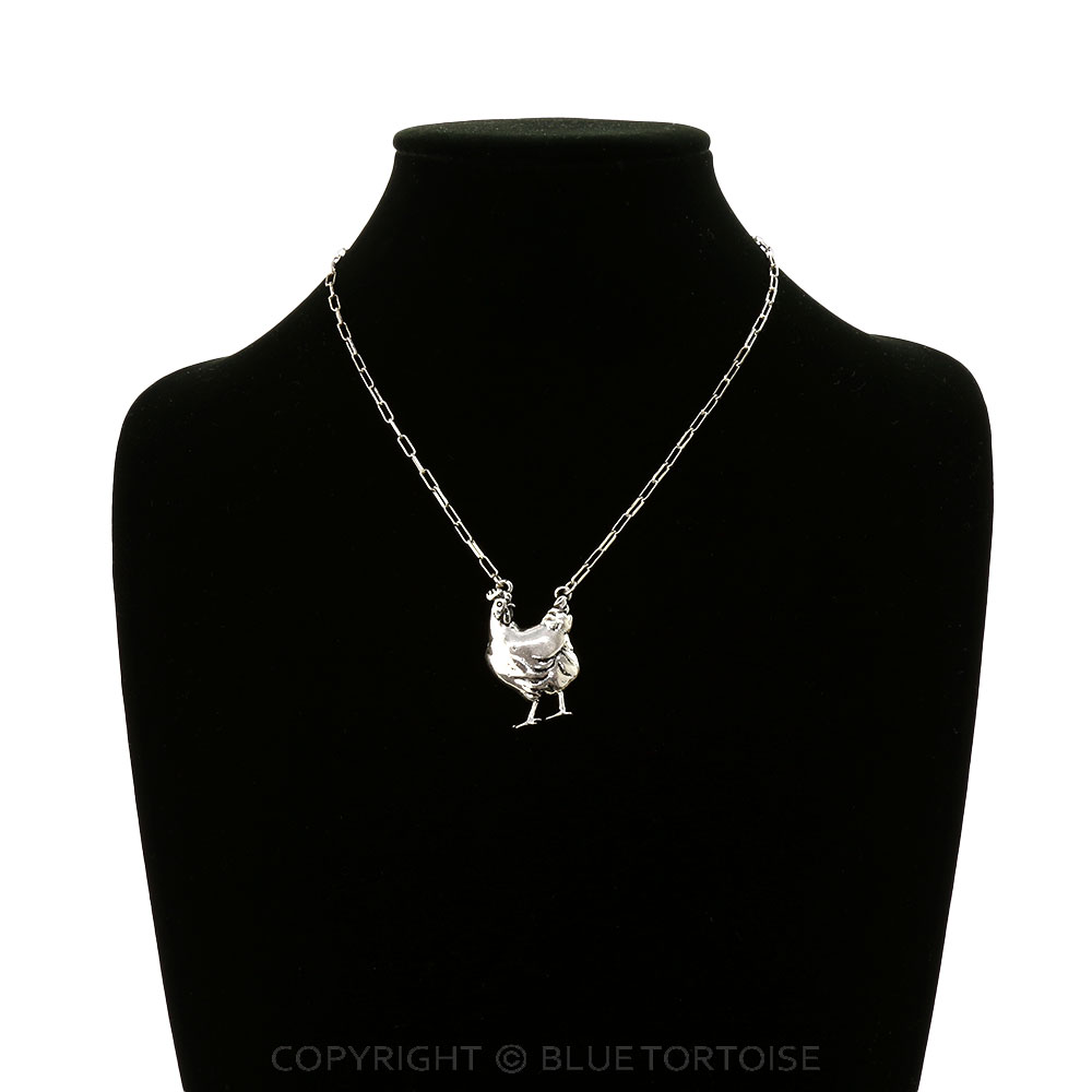 Western Small Rooster Metal Necklace - Image 2