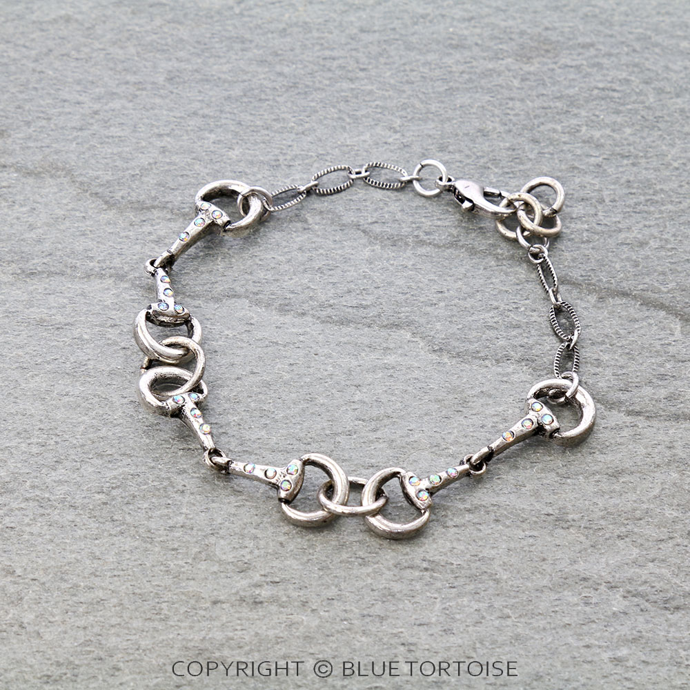 Western Horsebit Link Bracelet