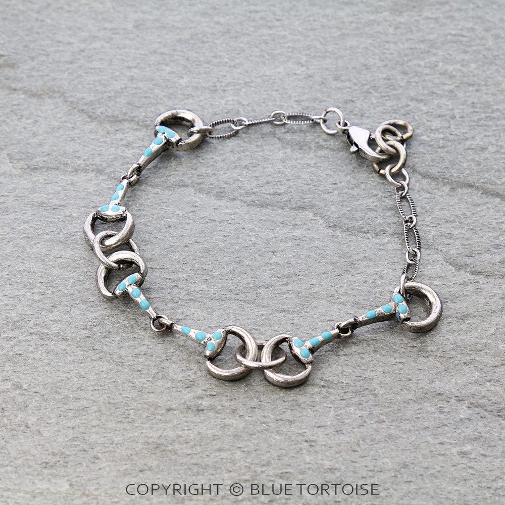 Western Horsebit Link Bracelet