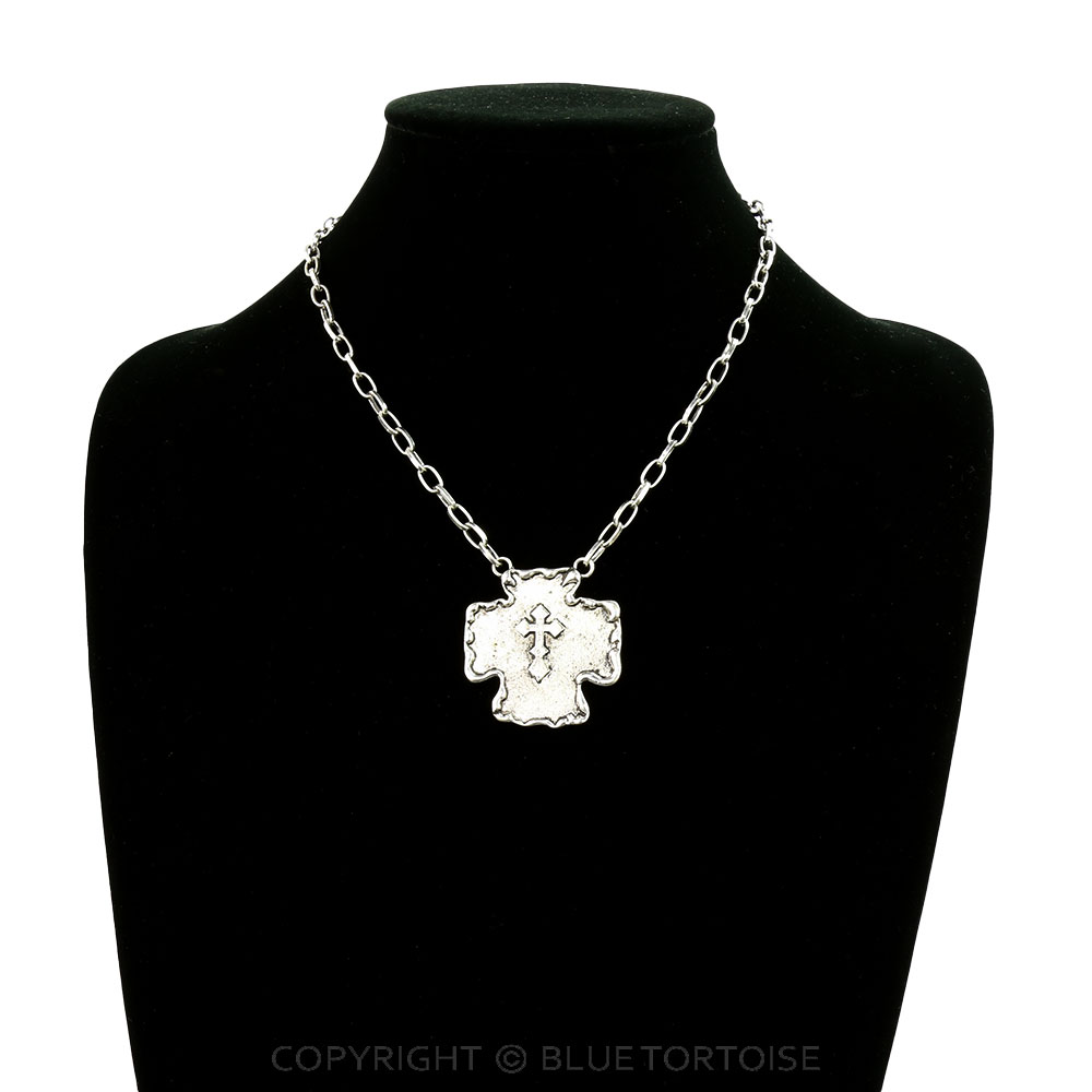 Western Cross Pendant Necklace - Image 2
