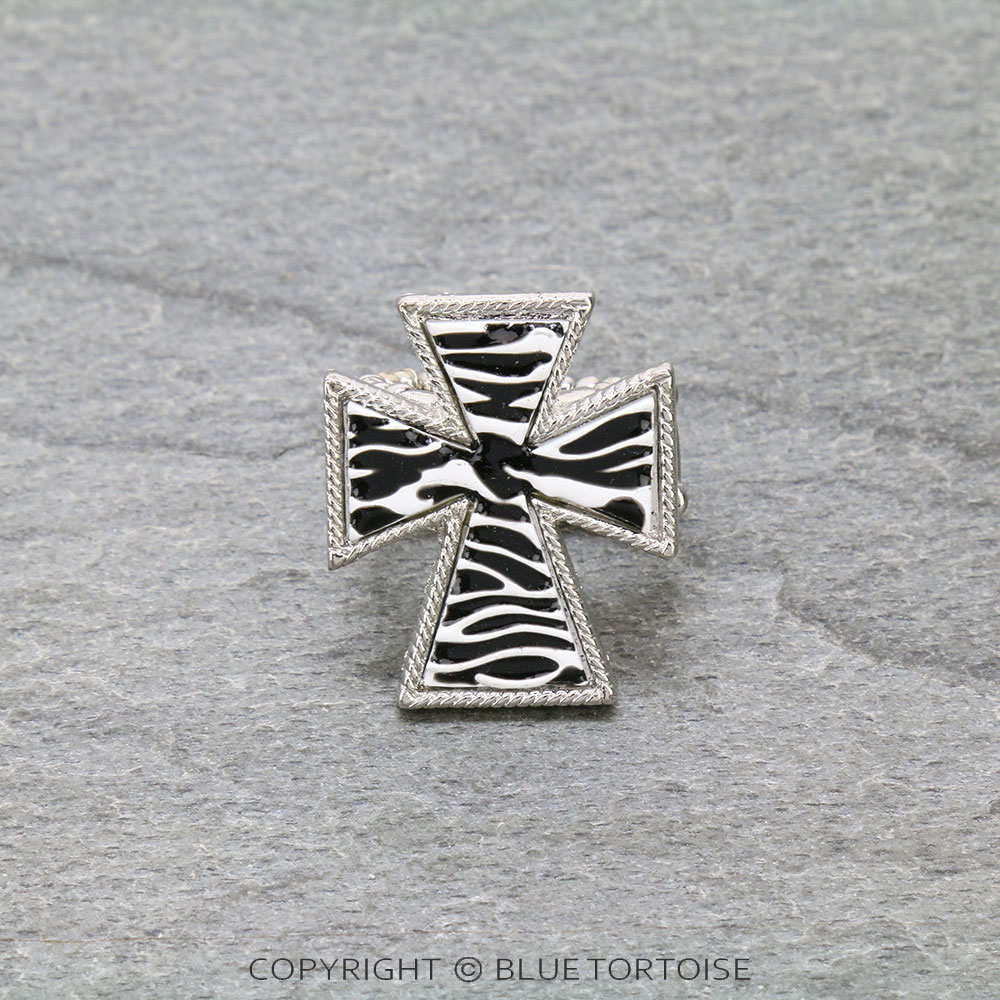 Western Cross Stretch Ring