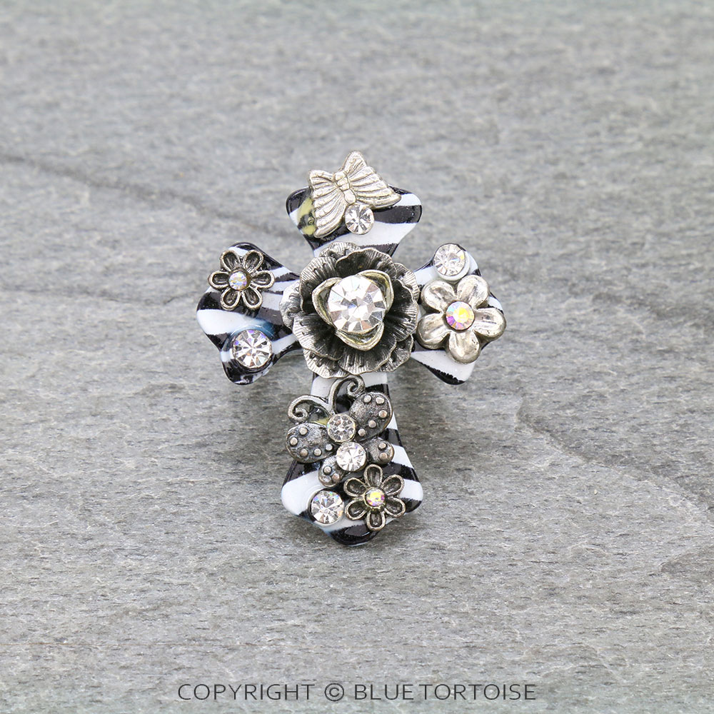 Western Cross Stretch Ring
