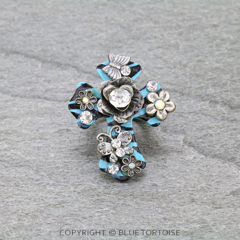 Western Cross Stretch Ring