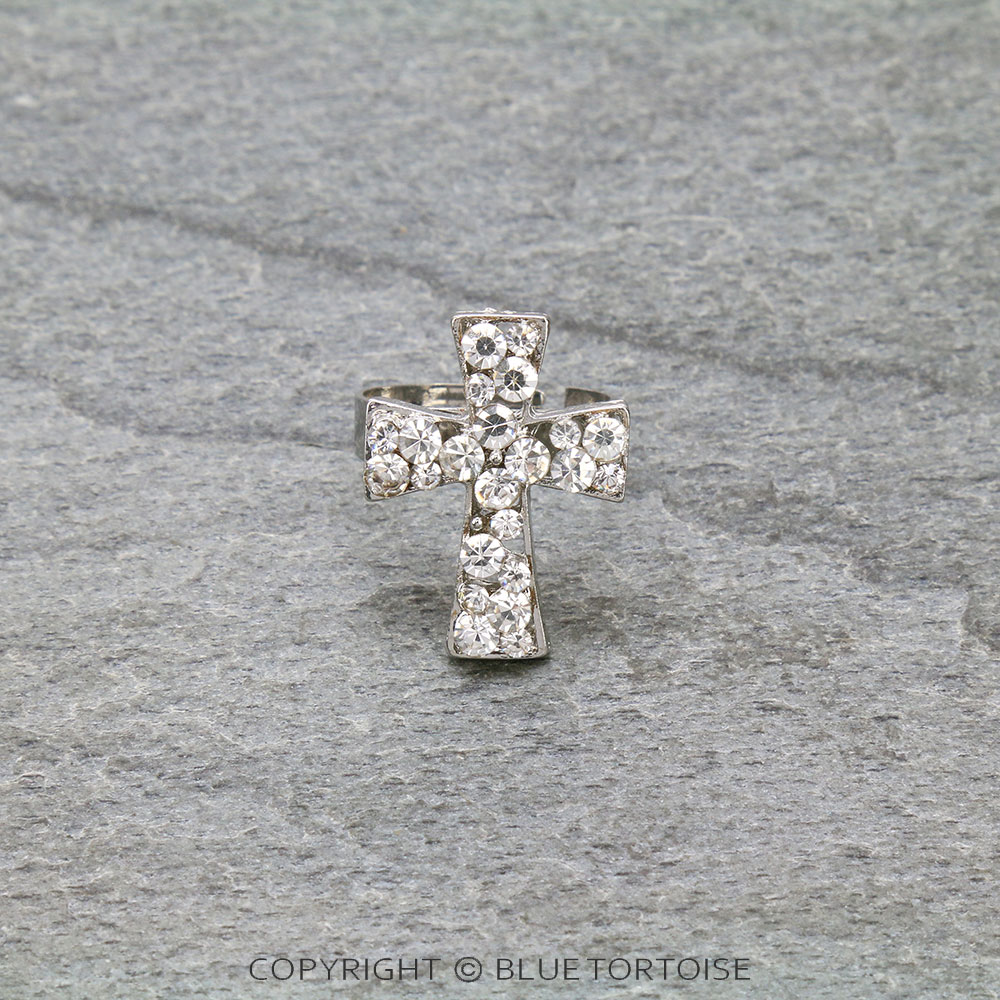 Western Cross Adjustable Ring