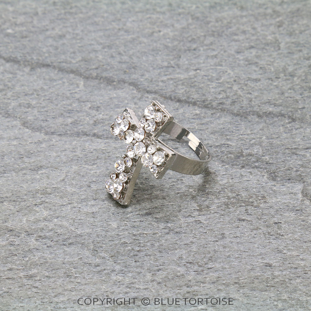 Western Cross Adjustable Ring - Image 2